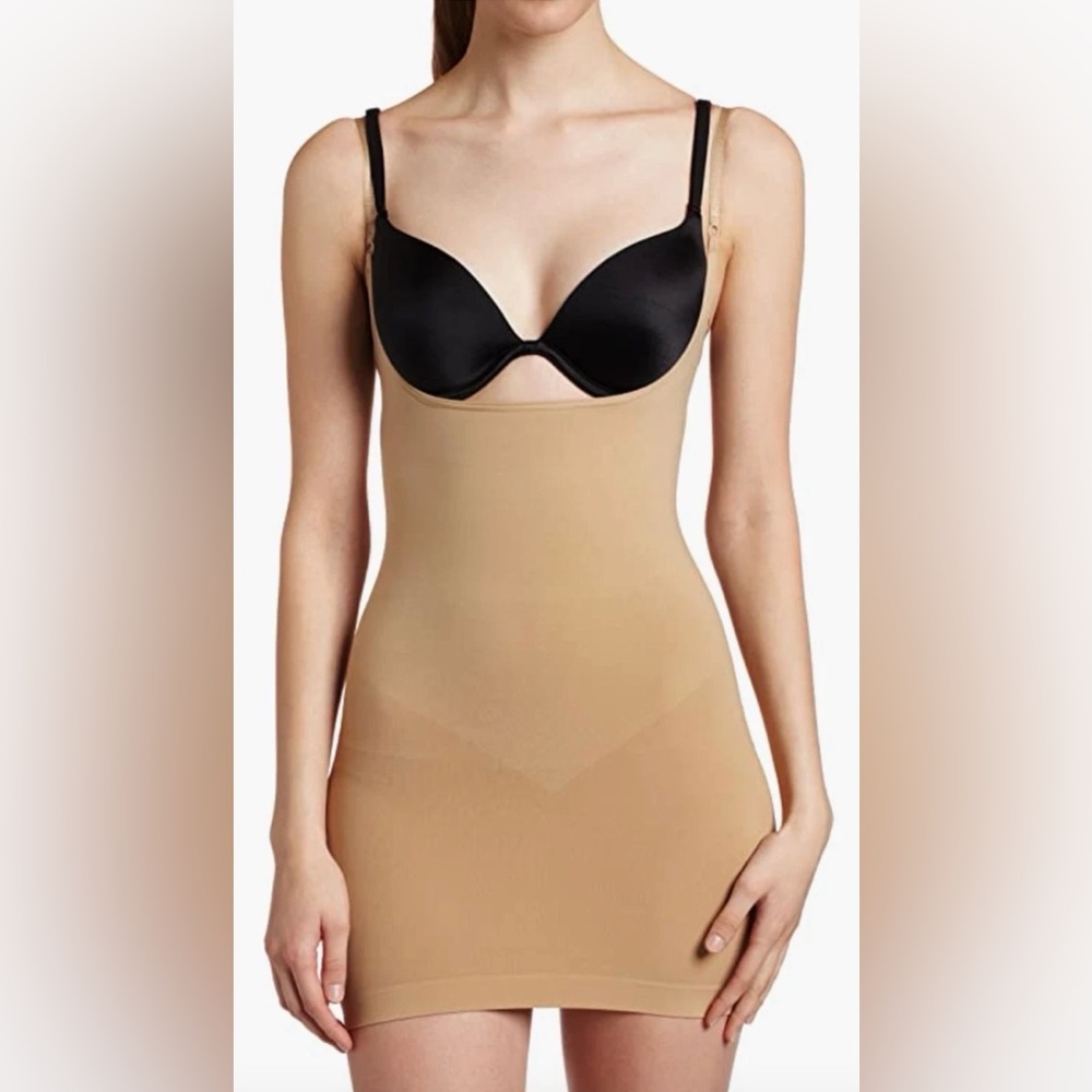 Luleh Women's Firm Control Wear Your Own Bra Full Slip Size L